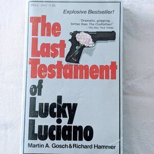 VTG 1976 The Last Testament of Lucky Luciano Gosch & Hammer PB 1st Dell Printing